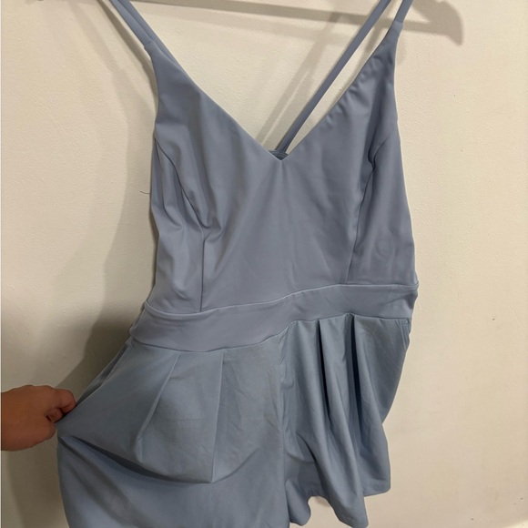 HALARA Pants - HALARA Breezeful Pocket Slip Dry Athliesure Romper Ballad Blue